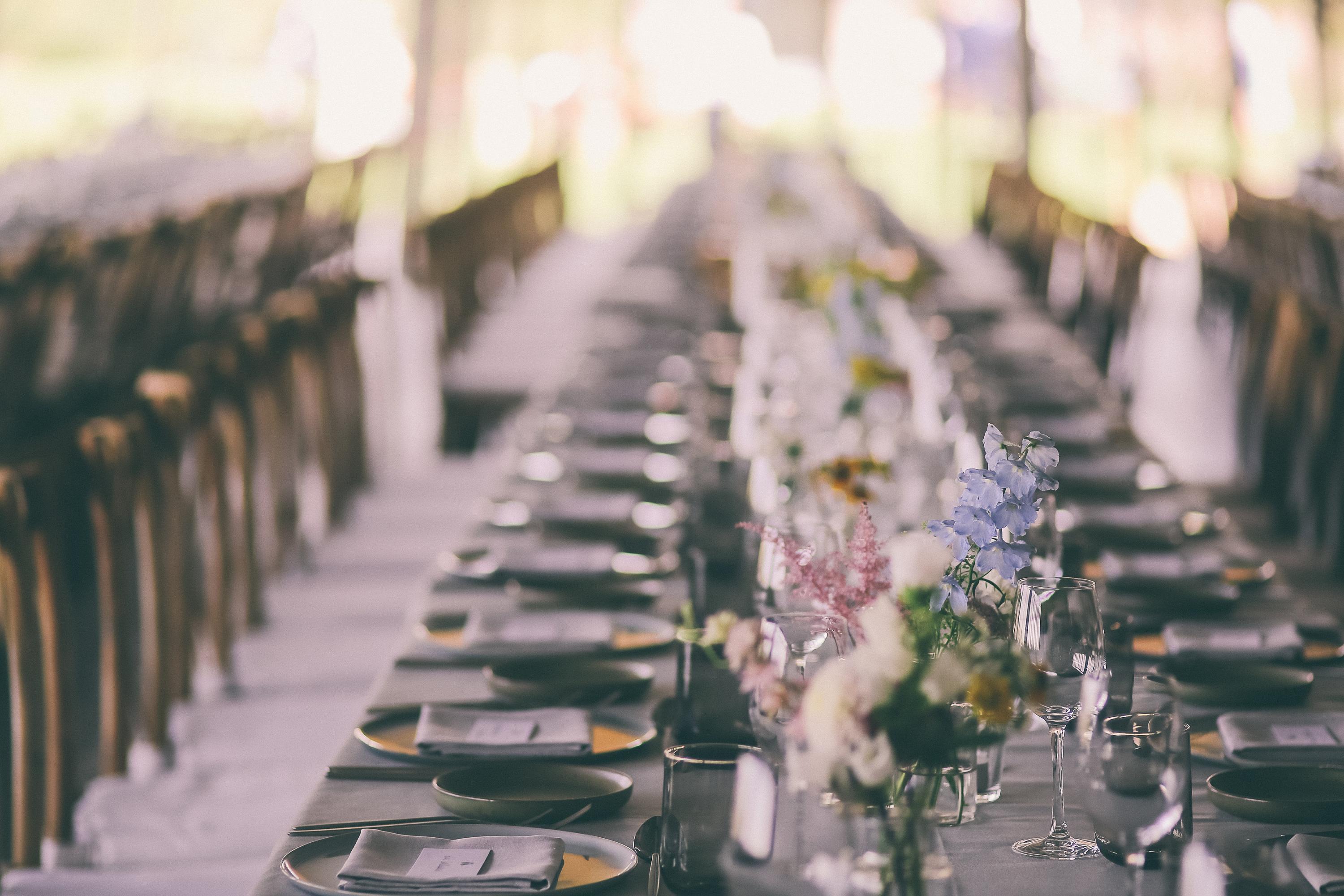 wedding table setting