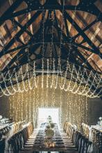 wedding dinner set up