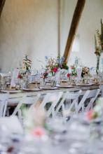 colourful flowers in vases